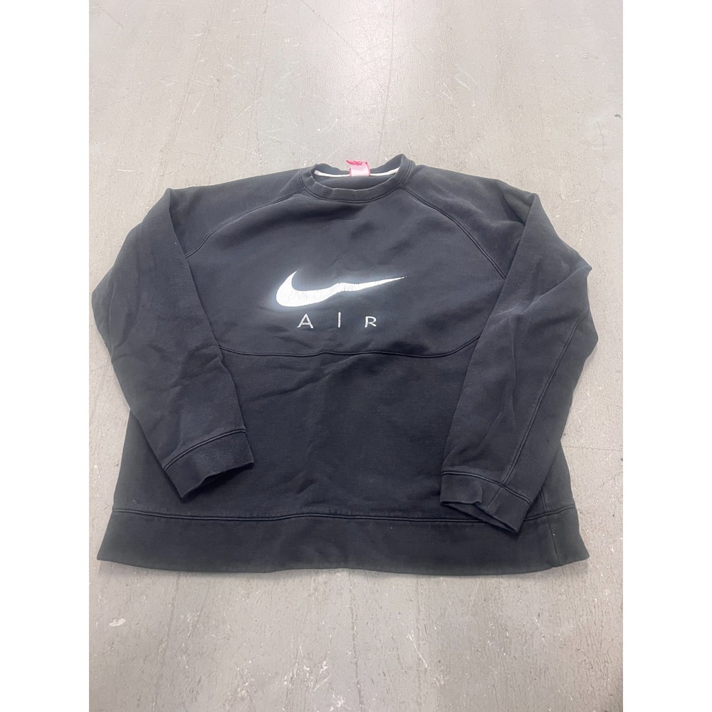 Nike Air Max 97 Sweatshirt Mens XL Black Graphic Fleece Raglan Sleeve Streetwear